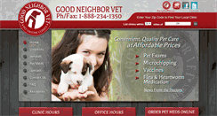 Desktop Screenshot of goodneighborvet.com