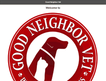 Tablet Screenshot of goodneighborvet.com